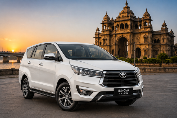 Toyota Innova  Crysta Taxi Service From Ahmedabad