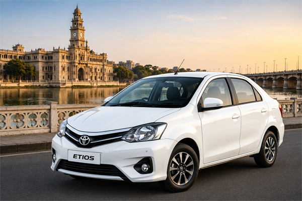 Tyota Etios  Taxi service from Ahmedabad